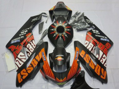 Acquista Carene Moto Honda CBR1000RR 2004-2005 - Nero Opaco Arancia Rossi