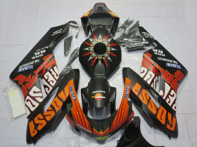 Acquista Carene Moto Honda CBR1000RR 2004-2005 - Nero Opaco Arancia Rossi
