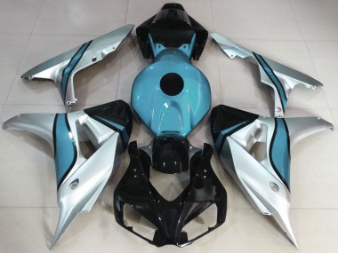 Acquista Carene Moto Honda CBR1000RR 2006-2007 - Argento Azzurro Chiaro Nero Lucido