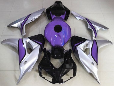 Acquista Carene Moto Honda CBR1000RR 2006-2007 - Argento Viola Nero Lucido