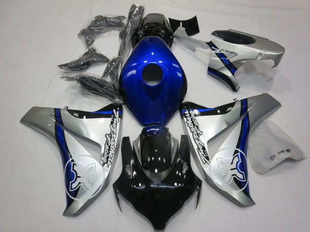 Acquista Carene Moto Honda CBR1000RR 2008-2011 - Argento Blu Nero Lucido