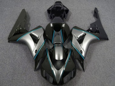 Acquista Carene Moto Honda CBR1000RR 2006-2007 - Argento Blu Nero Lucido Gessato