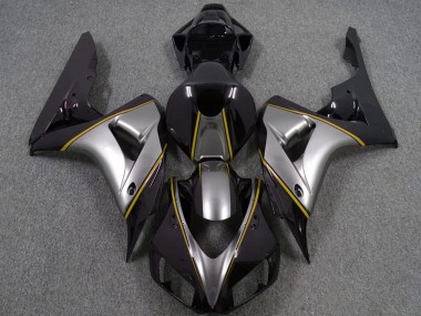 Acquista Carene Moto Honda CBR1000RR 2006-2007 - Argento Giallo Nero Lucido Gessato