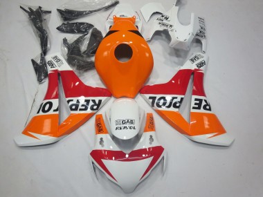 Acquista Carene Moto Honda CBR1000RR 2008-2011 - Arancia Bianco Rosso Nero Lucido Repsol