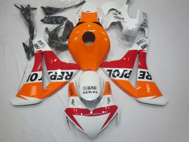 Acquista Carene Moto Honda CBR1000RR 2008-2011 - Arancia Bianco Rosso Nero Lucido Repsol