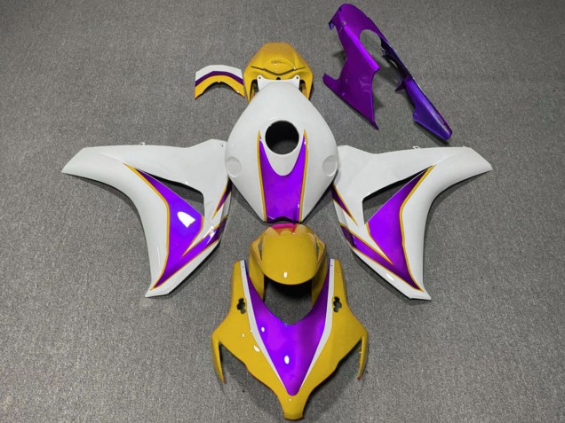 Acquista Carene Moto Honda CBR1000RR 2008-2011 - Bianco Giallo Viola