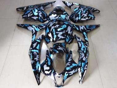Acquista Carene Moto Honda CBR600RR 2009-2012 - Bianco Blu Camouflage