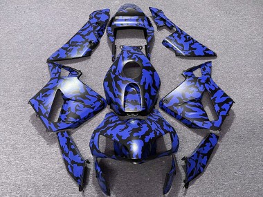 Acquista Carene Moto Honda CBR600RR 2003-2004 - Blu Nero Camouflage
