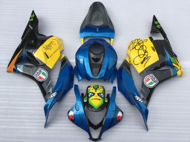 Acquista Carene Moto Honda CBR600RR 2009-2012 - Blu Giallo Nero Lucido Squalo