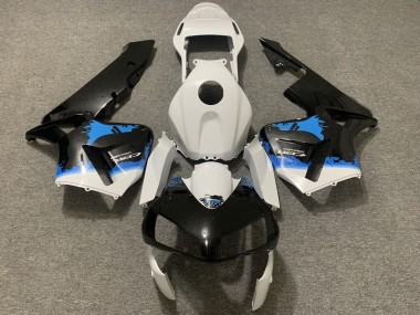 Acquista Carena Moto Honda CBR600RR 2003-2004 - Bianco Blu Nero Lucido Splatter