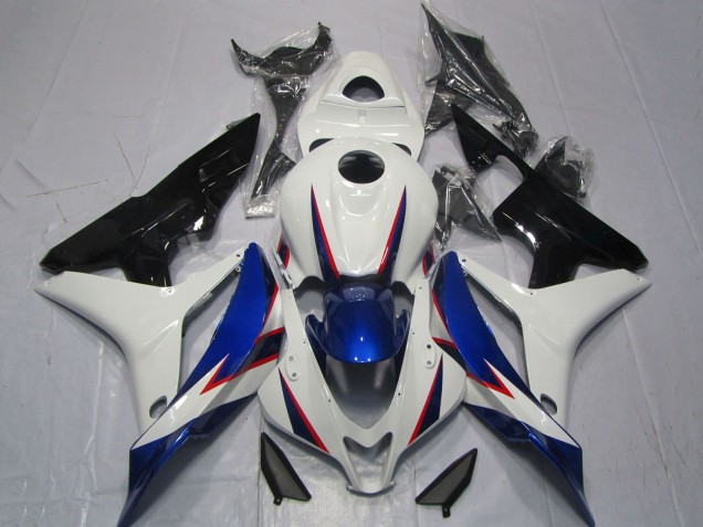 Acquista Carene Moto Honda CBR600RR 2007-2008 - Bianco Blu Nero Lucido OEM Stile