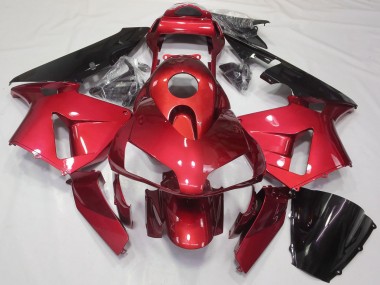 Acquista Kit Carena Moto Honda CBR600RR 2003-2004 - Rosso Nero Lucido