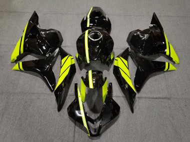 Acquista Carene Moto Honda CBR600RR 2009-2012 - Nero Lucido Alta Visibilità Giallo Banda