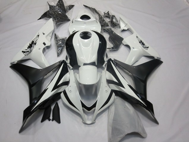Acquista Carene Moto Honda CBR600RR 2007-2008 - Bianco Nero Opaco OEM Stile