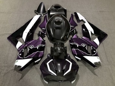 Acquista Carene Moto Honda CBR600RR 2013-2026 - Nero Fibra di Carbonio Bianco Viola Bull