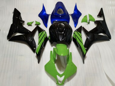 Acquista Carene Moto Honda CBR600RR 2007-2008 - Blu Verde Nero Lucido