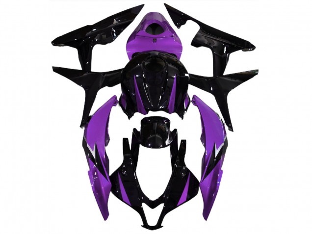 Acquista Carene Moto Honda CBR600RR 2007-2008 - Viola Nero Lucido