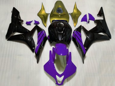 Acquista Carene Moto Honda CBR600RR 2007-2008 - Oro Viola Nero Lucido