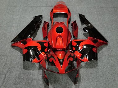 Acquista Carena Moto Honda CBR600RR 2003-2004 - Rosso Nero Lucido
