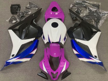 Acquista Carene Moto Honda CBR600RR 2009-2012 - Bianco Rosa Blu Nero Opaco