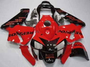 Acquista Carene Moto Honda CBR600RR 2003-2004 - Rosso Nero Lucido Repsol