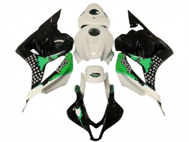 Acquista Carene Moto Honda CBR600RR 2009-2012 - Bianco Verde Nero Lucido Splatter