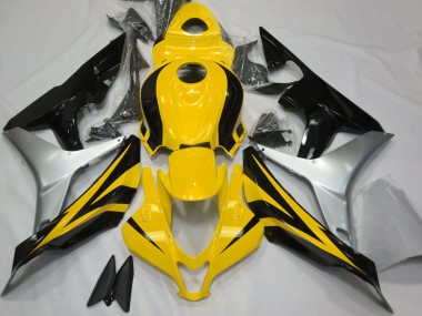 Acquista Carene Moto Honda CBR600RR 2007-2008 - Argento Giallo Nero Lucido