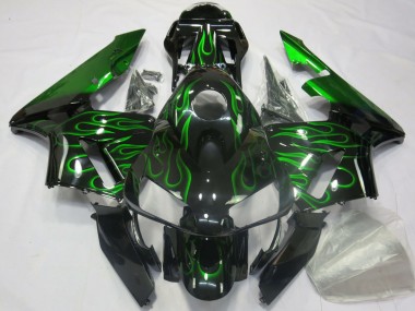 Acquista Carene Moto Honda CBR600RR 2003-2004 - Nero Lucido Blu Fiamma