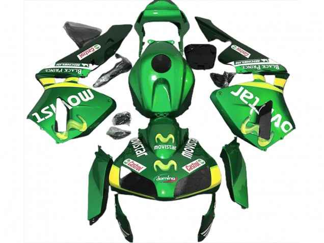 Acquista Carene Moto Honda CBR600RR 2003-2004 - Verde Giallo MoviStar