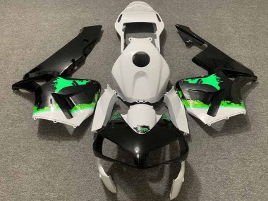 Acquista Carene Moto Honda CBR600RR 2003-2004 - Bianco Verde Nero Lucido Splatter