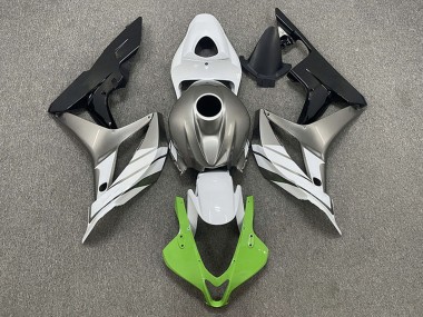 Acquista Carene Moto Honda CBR600RR 2007-2008 - Argento Bianco Verde Nero Lucido