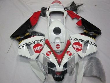 Acquista Carene Moto Honda CBR600RR 2003-2004 - Bianco Rosso Nero Lucido Konica Minolta