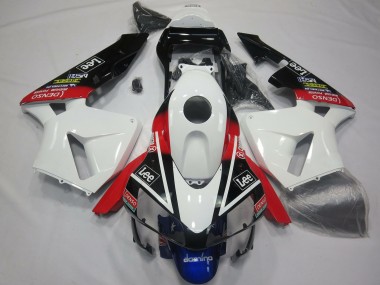 Acquista Carene Moto Honda CBR600RR 2003-2004 - Bianco Rosso Blu Nero Lucido Lee