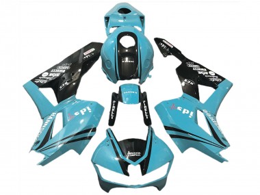 Acquista Carene Moto Honda CBR600RR 2013-2023 - Azzurro Chiaro Nero Lucido
