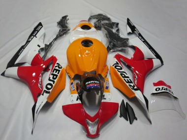 Acquista Carene Moto Honda CBR600RR 2007-2008 - Arancia Bianco Rosso Nero Lucido Repsol