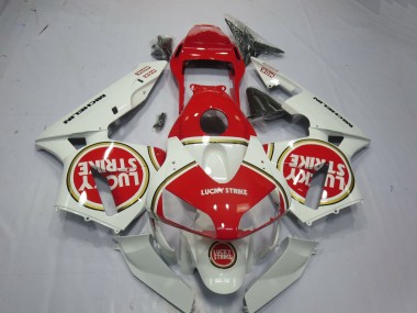 Acquista Carene Moto Honda CBR600RR 2003-2004 - Bianco Rosso Lucky Strike