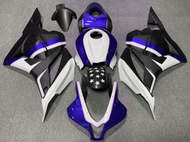 Acquista Carene Moto Honda CBR600RR 2009-2012 - Blu Scuro Nero Opaco Stella