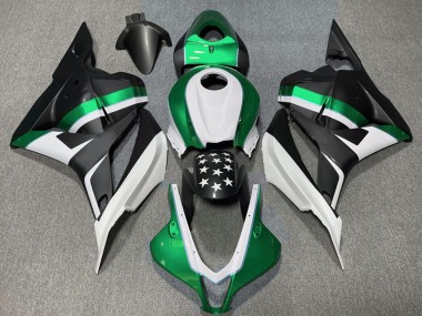 Acquista Carene Moto Honda CBR600RR 2009-2012 - Bianco Verde Nero Opaco Stella