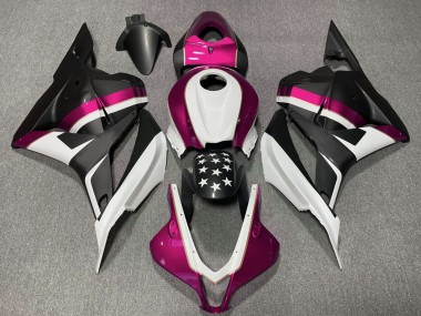 Acquista Carene Moto Honda CBR600RR 2009-2012 - Bianco Rosa Nero Opaco Stella