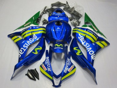 Acquista Carene Moto Honda CBR600RR 2009-2012 - Blu Verde MoviStar