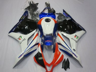 Acquista Carene Moto Honda CBR600RR 2009-2012 - Bianco Blu Rosso Nero Lucido