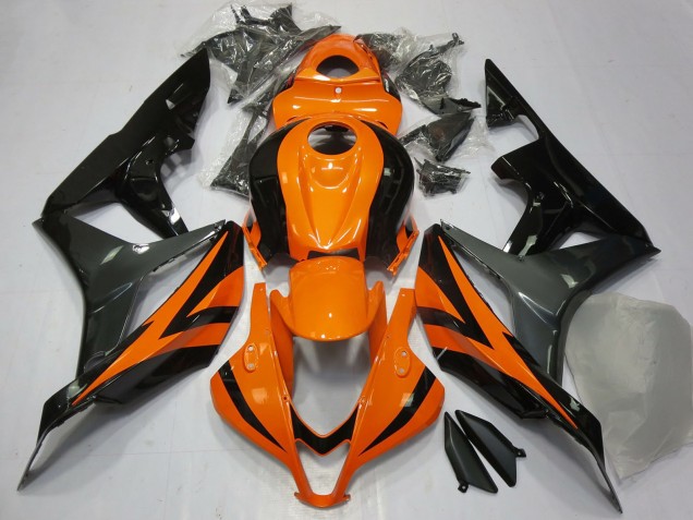 Acquista Carene Moto Honda CBR600RR 2007-2008 - Arancia Grigio Nero Lucido