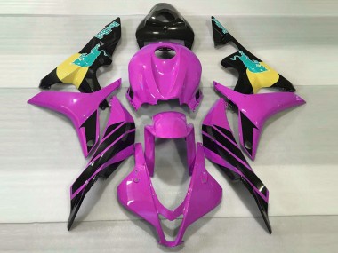 Acquista Carene Moto Honda CBR600RR 2007-2008 - Rosa Giallo Nero Lucido Blu Bull