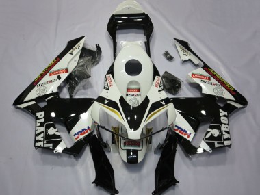 Acquista Carene Moto Honda CBR600RR 2003-2004 - Bianco Giallo Nero Lucido HRC Playboy