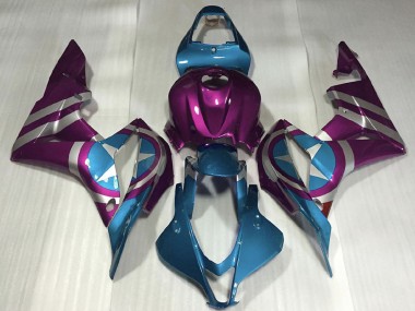Acquista Carene Moto Honda CBR600RR 2007-2008 - Viola Azzurro Chiaro Captain America