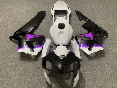 Acquista Carene Moto Honda CBR600RR 2003-2004 - Bianco Viola Nero Lucido Splatter