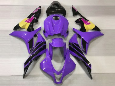 Acquista Carene Moto Honda CBR600RR 2007-2008 - Viola Giallo Nero Lucido Rosa Bull