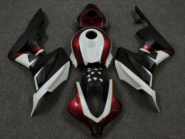Acquista Carene Moto Honda CBR600RR 2009-2012 - Bianco Rosso Nero Opaco Stella