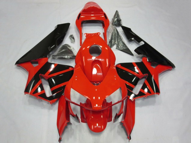 Acquista Carene Moto Honda CBR600RR 2003-2004 - Rosso Nero Lucido OEM Stile
