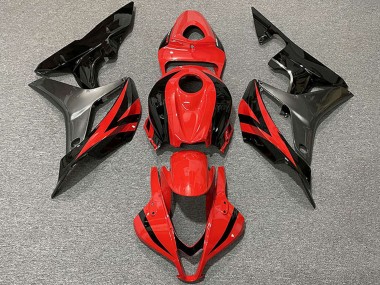 Acquista Carene Moto Honda CBR600RR 2007-2008 - Grigio Rosso Nero Lucido OEM Stile